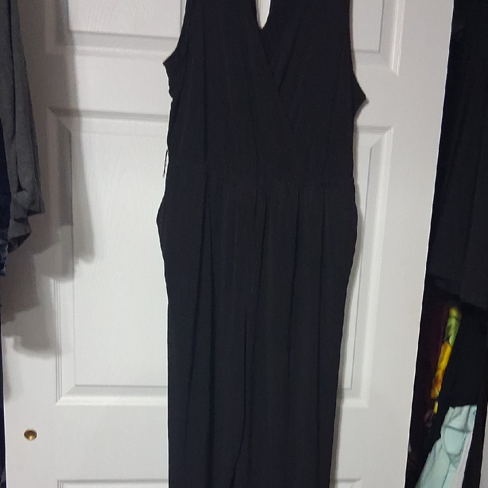 Torrid Black Jumpsuit Vneck Fitted Waist,fitted Waist.2X